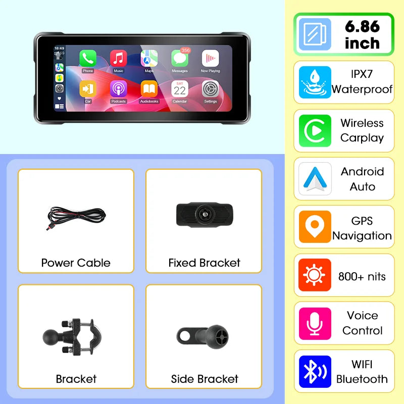 Waterproof motorcycle dashboard display motorcycle display screen