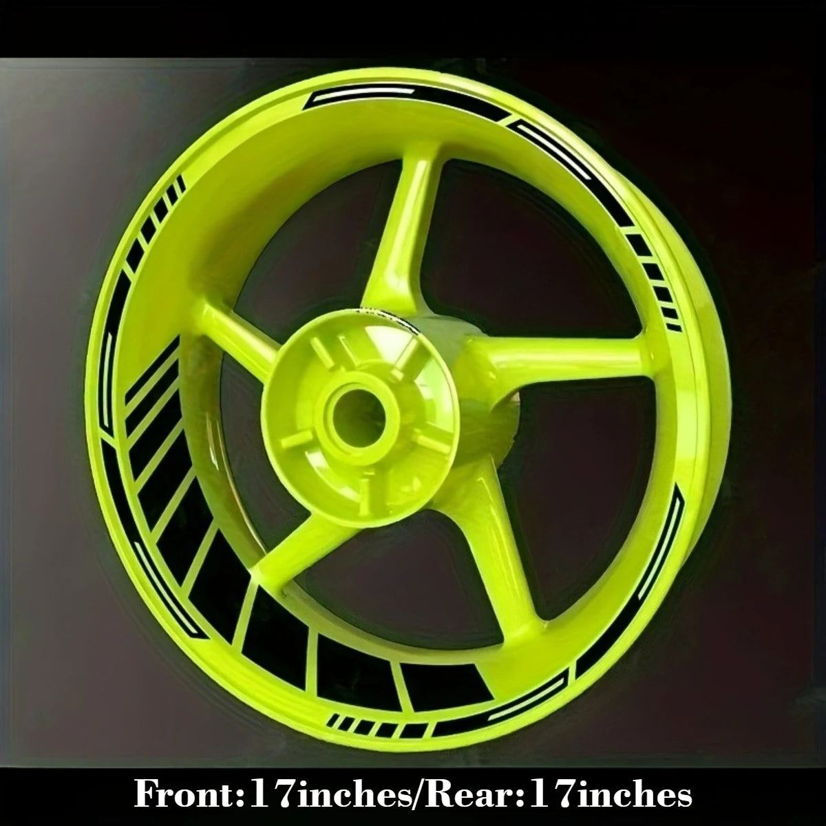 Motorcycle Hub Sticker Set for 17-Inch Wheels