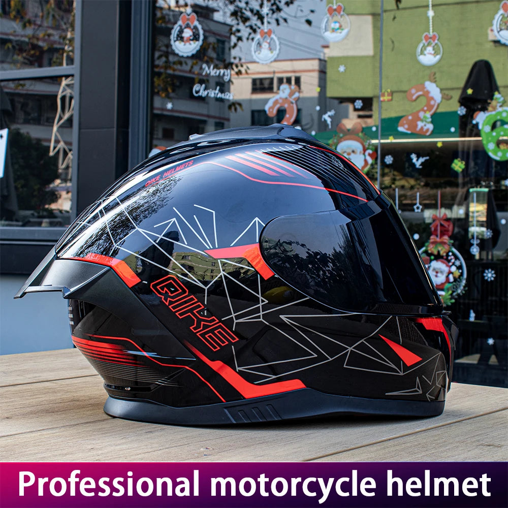 Dual Lens Full Face Motorcycle Helmet