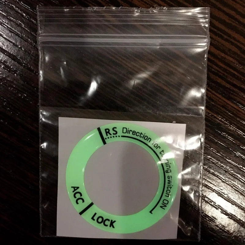Night Luminous Motorcycle Key Ring Stickers