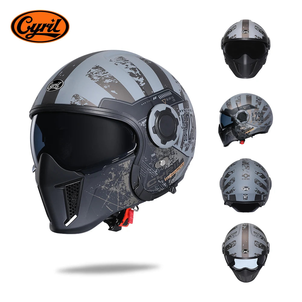 Cyril Motorcycle Helmet for Men and Women