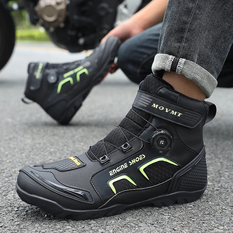 Men's Leather Motorcycle Boots