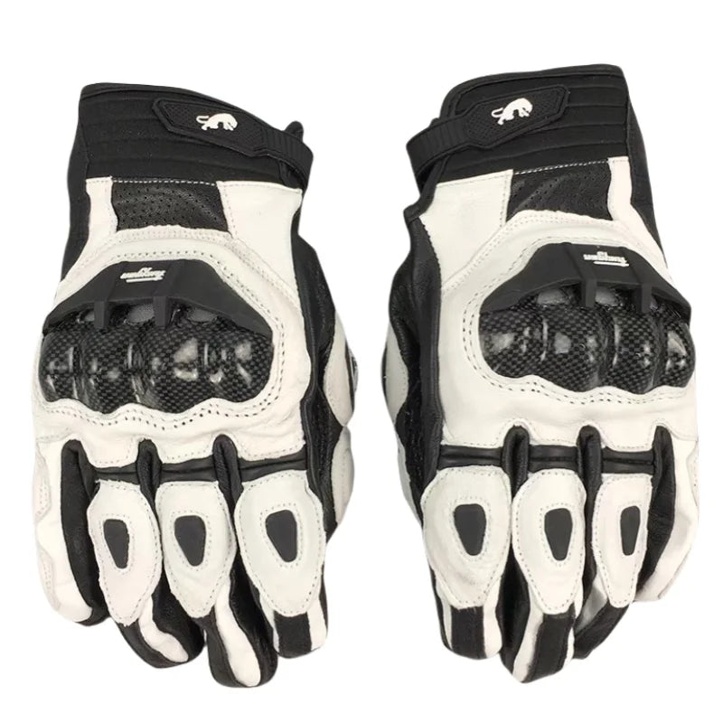 Leather Touchscreen Riding Gloves
