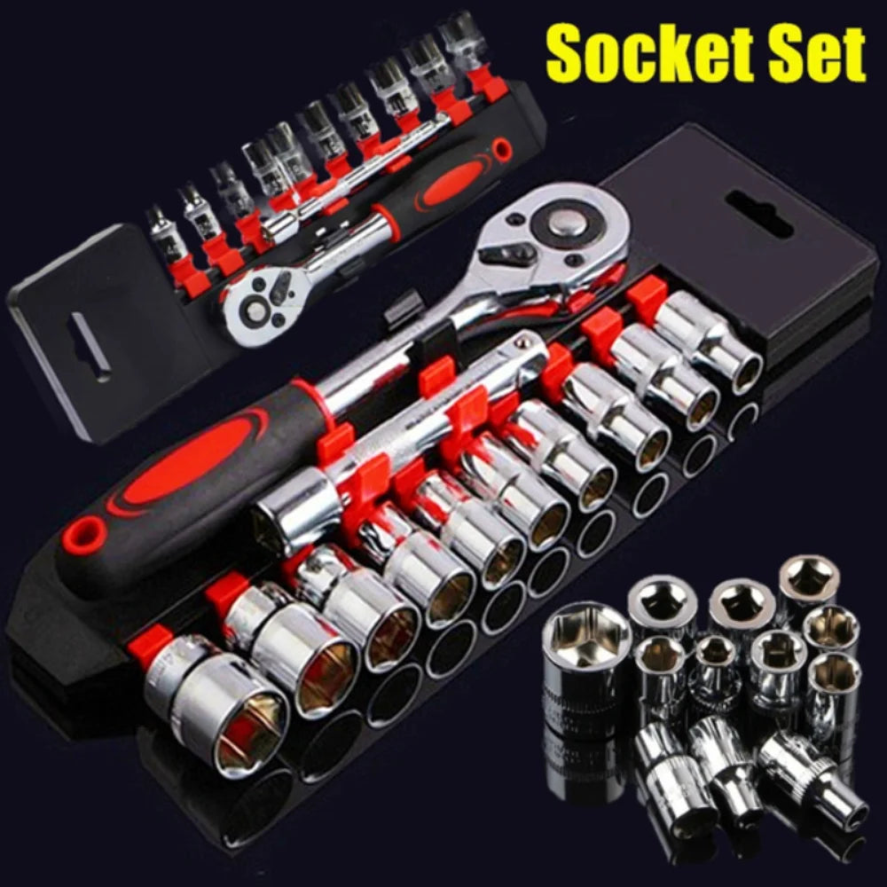 12-Piece Wrench Socket Set for Motorcycle and Bicycle Repair