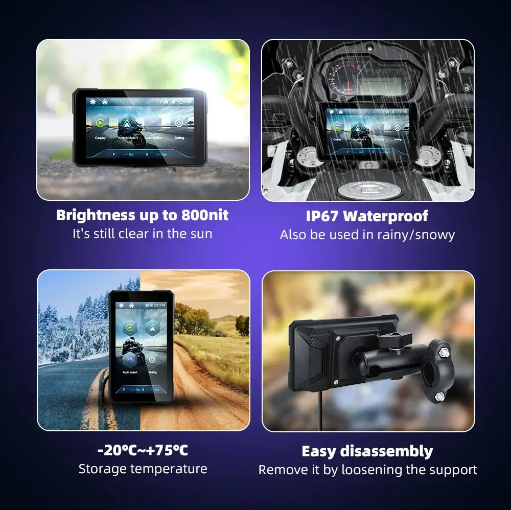 GPS navigation for motorcycles