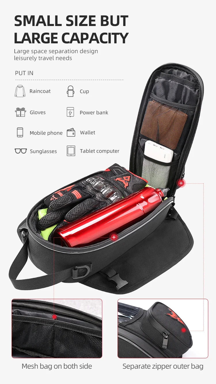 Waterproof Magnetic Motorcycle Tank Bag