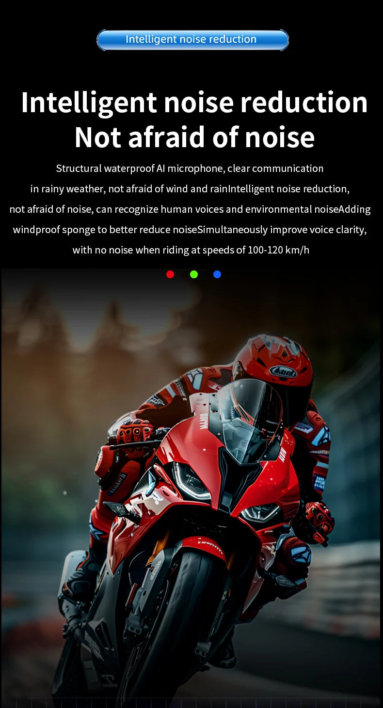 Bluetooth Motorcycle Headset
