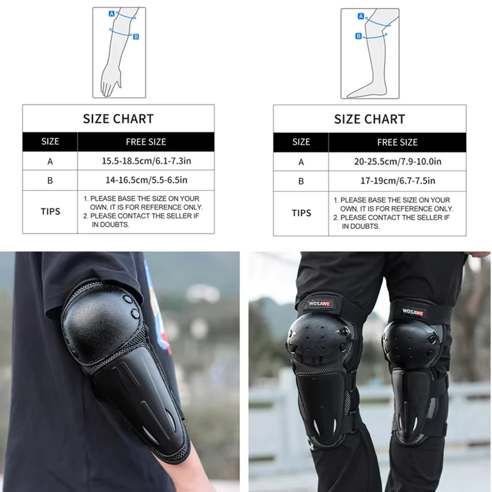 Kids Sports Knee and Elbow Pads Set