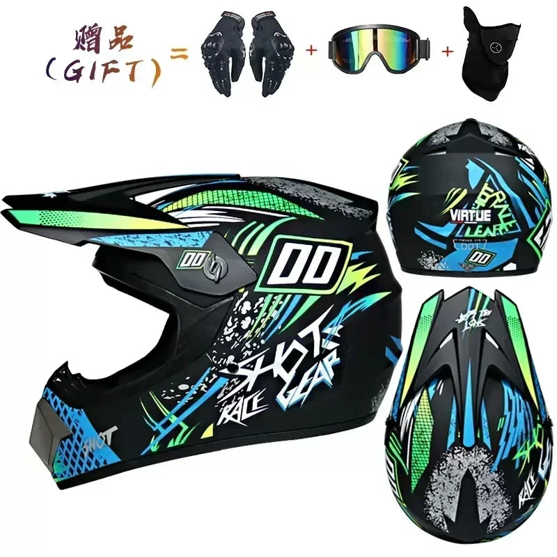 Off-Road Motorcycle Helmet - DOT Certified