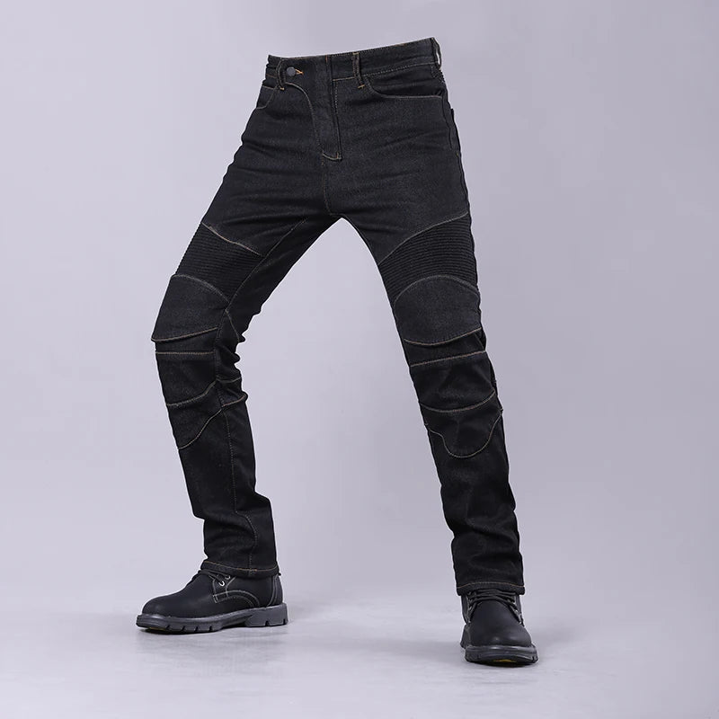 Men's Motorcycle Riding Jeans with Protective Pads