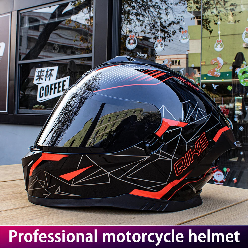 Dual Lens Full Face Motorcycle Helmet