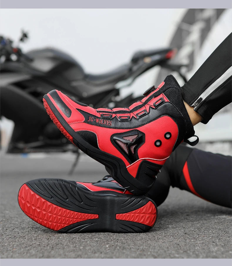 High-Top Motorbike Boots