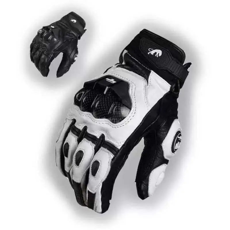 Leather Touchscreen Riding Gloves