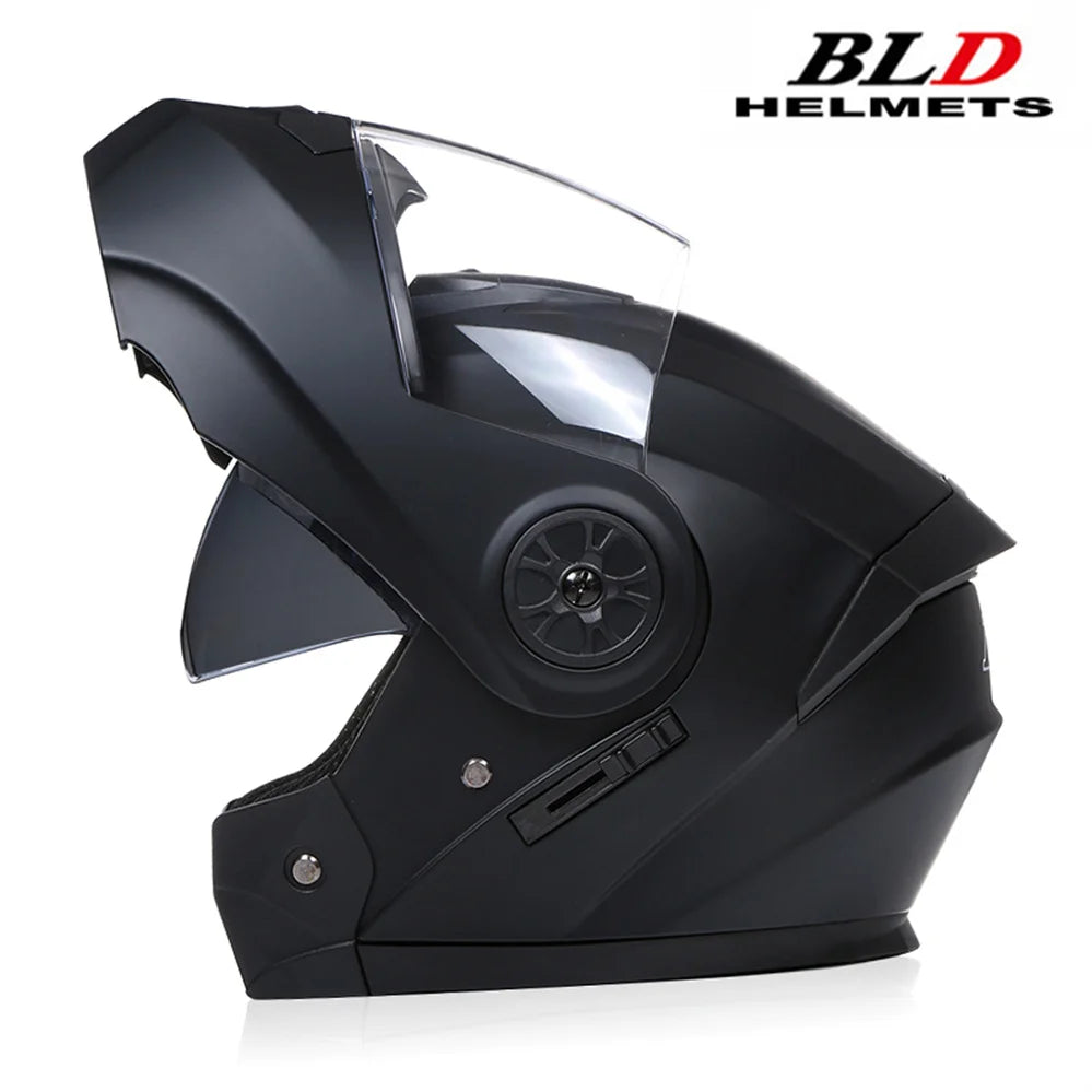 Dual Lens Flip-Up Modular Motorcycle Helmet