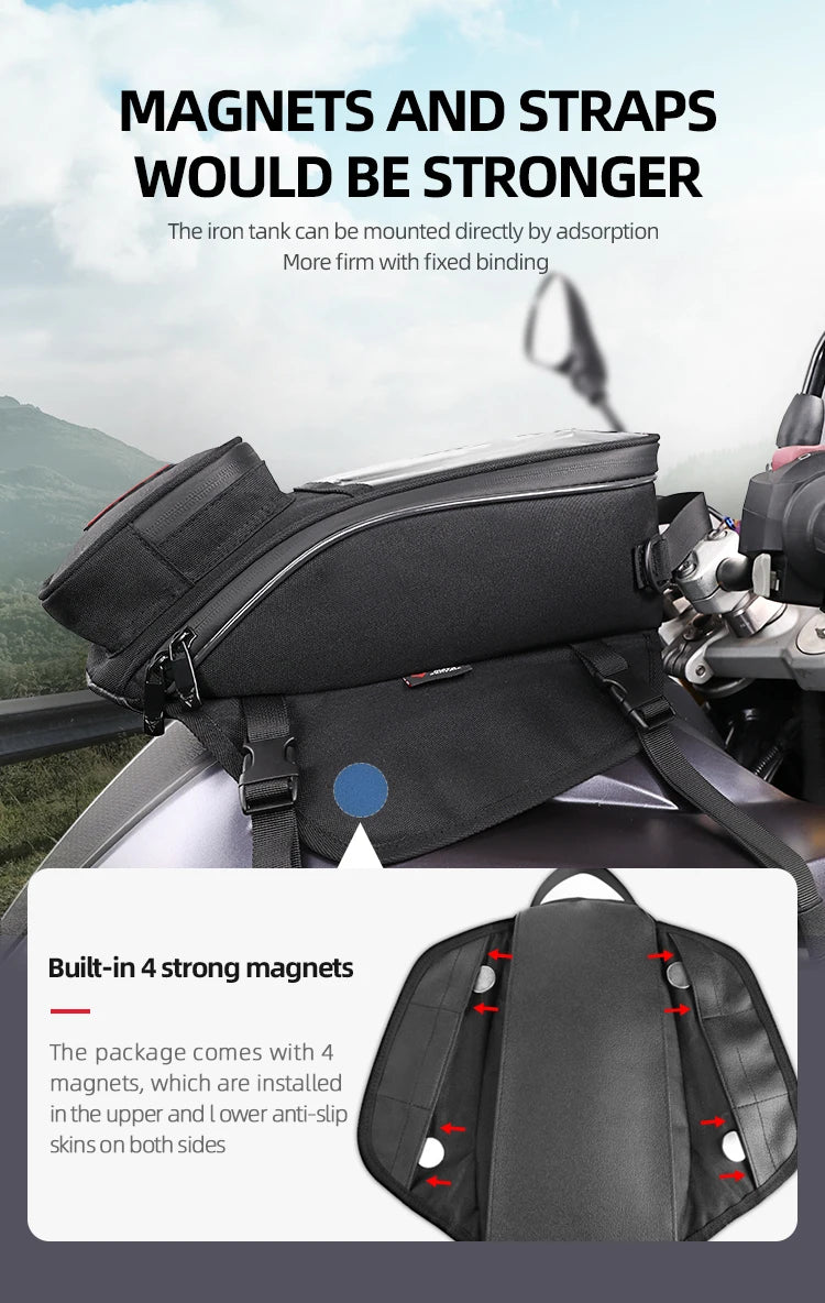 Waterproof Magnetic Motorcycle Tank Bag