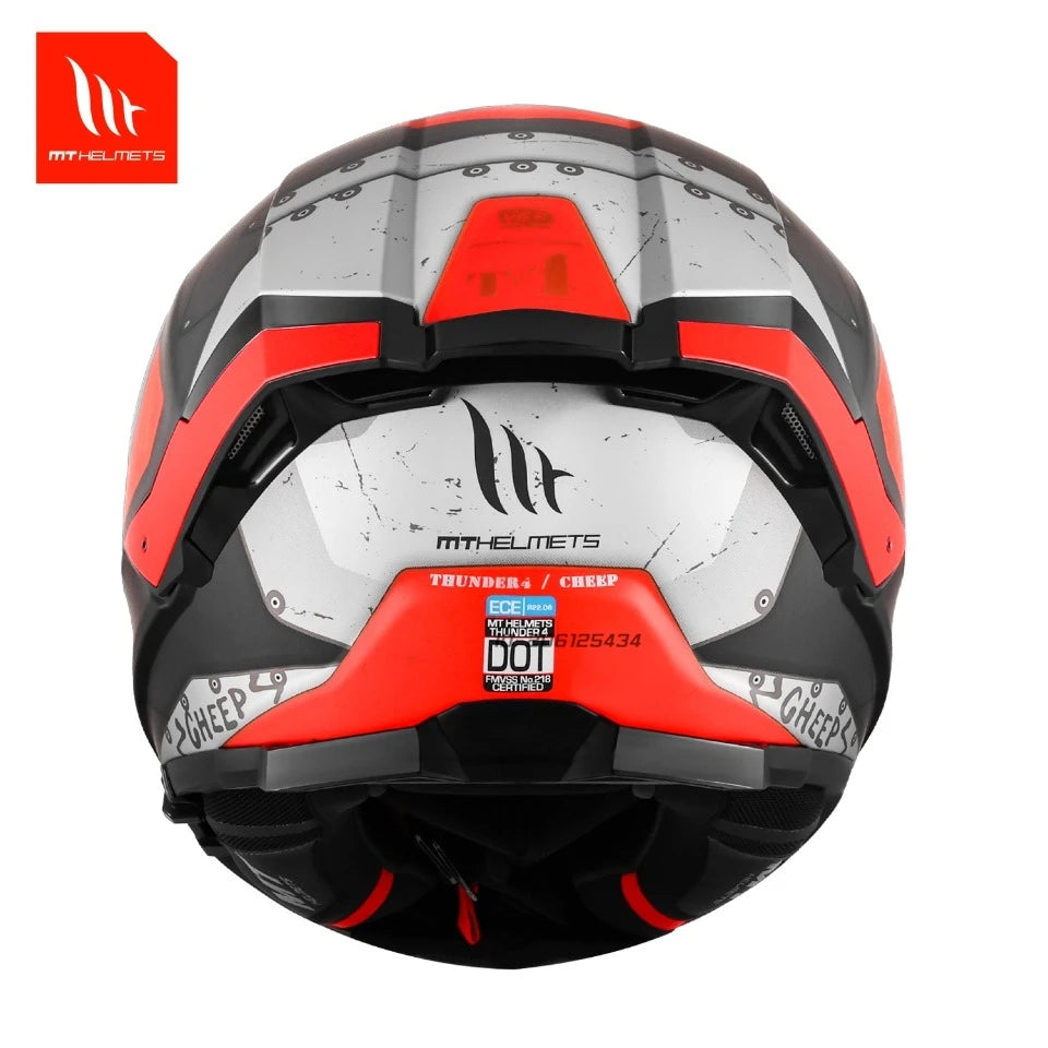 Full Face Motorcycle Helmet with Clear Visor