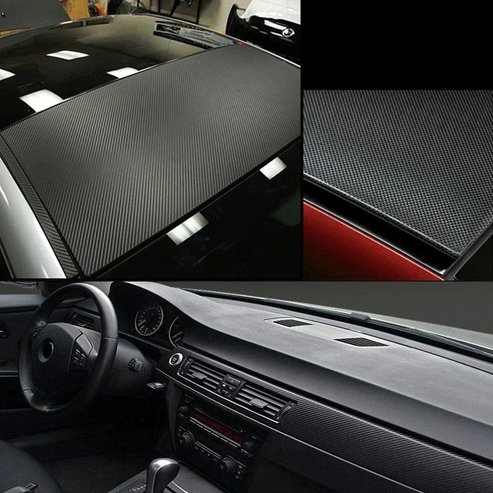 Motorcycle 3D Carbon Fiber Vinyl Wrap