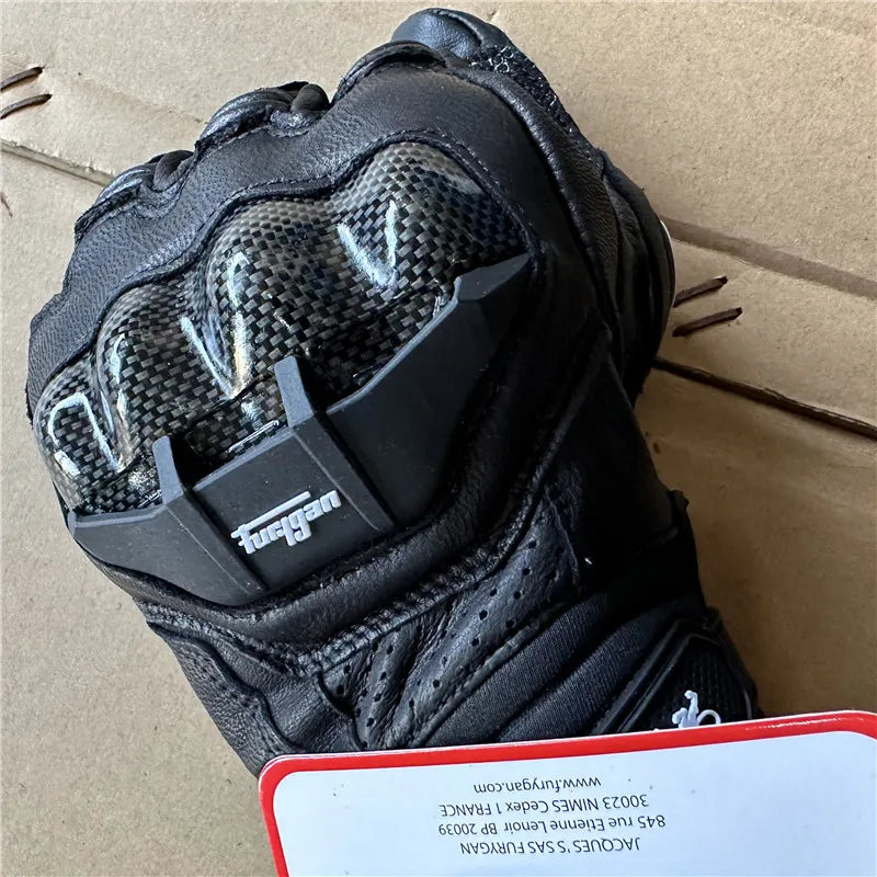Leather Touchscreen Motocross Gloves