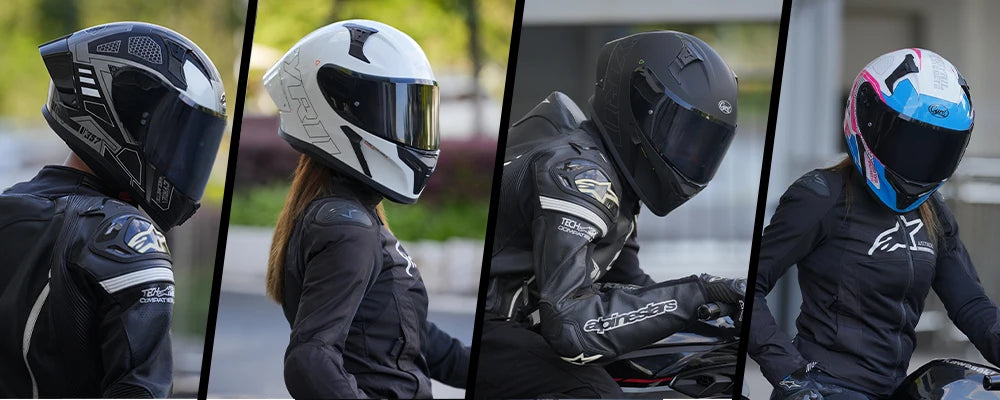 Premium Full Face Motorcycle Helmet - Dual Safety Certified