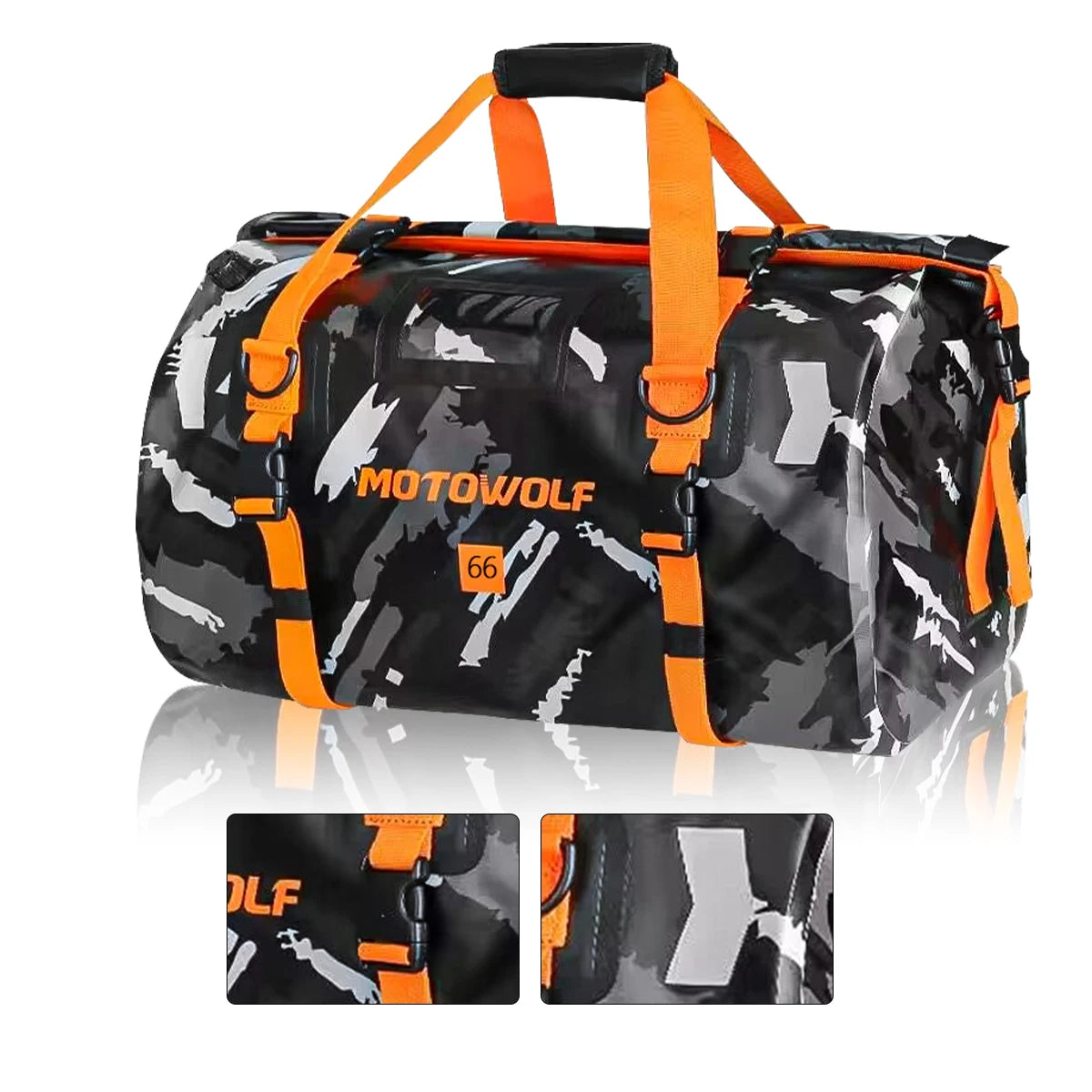 Waterproof Motorcycle Tail Bag 66L