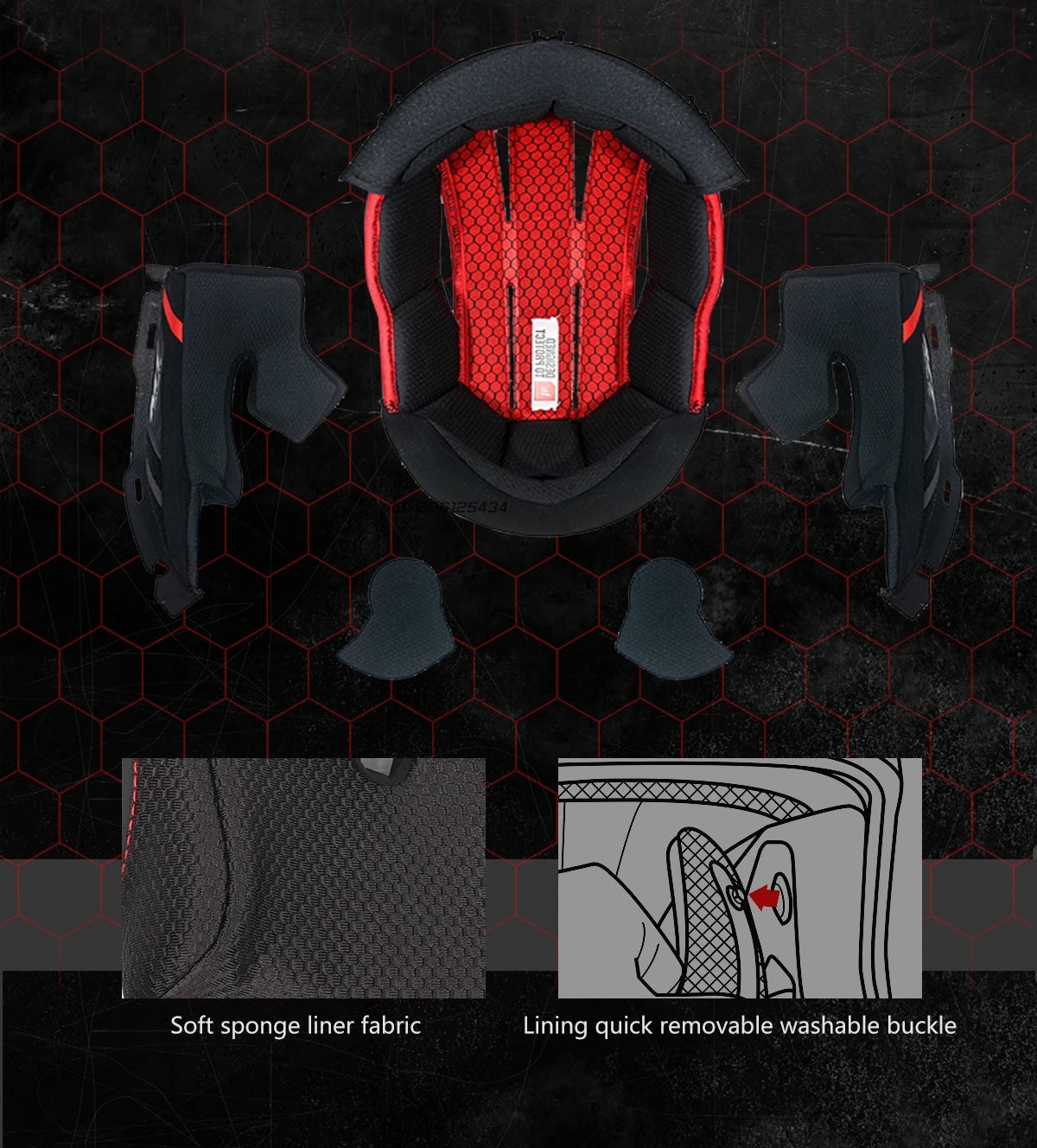 Full Face Motorcycle Helmet with Clear Visor