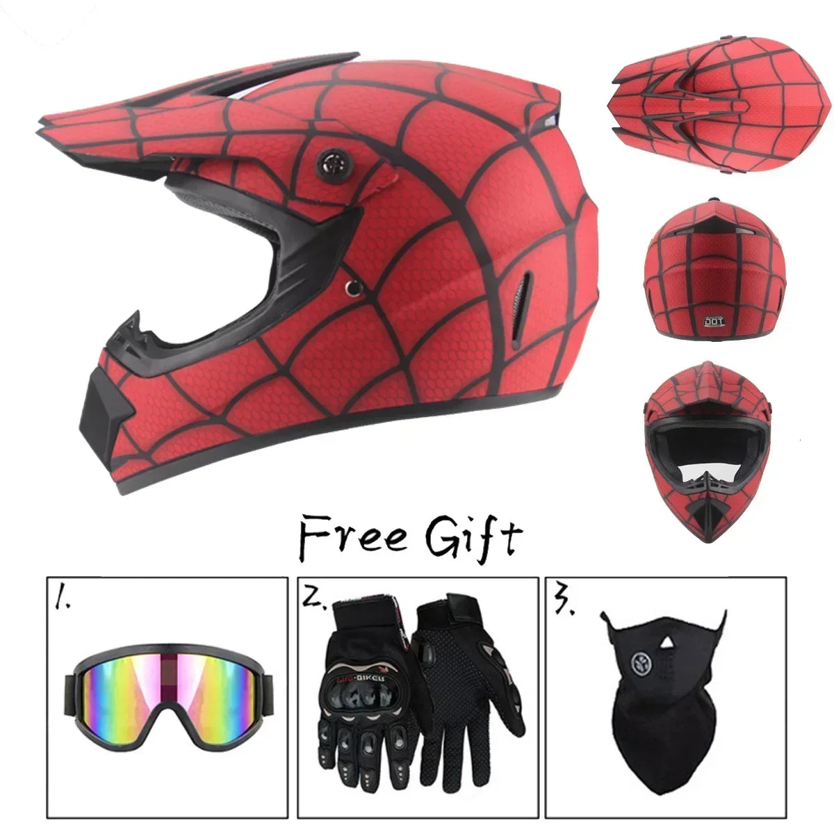 Off-Road Motorcycle Helmet - DOT Certified