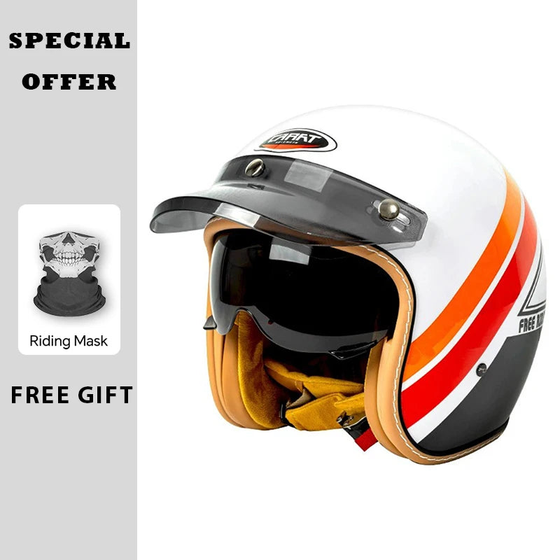 Stylish Open Face Motorcycle Helmet for Men and Women