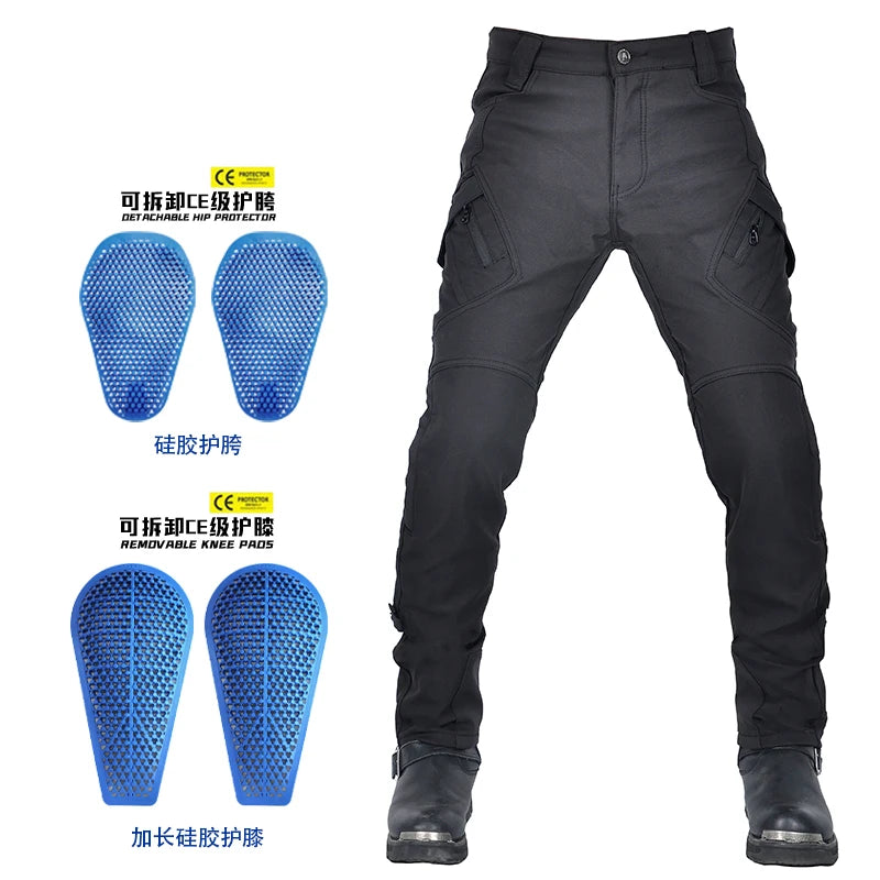 Classic Motorcycle Rider Pants for Autumn and Winter
