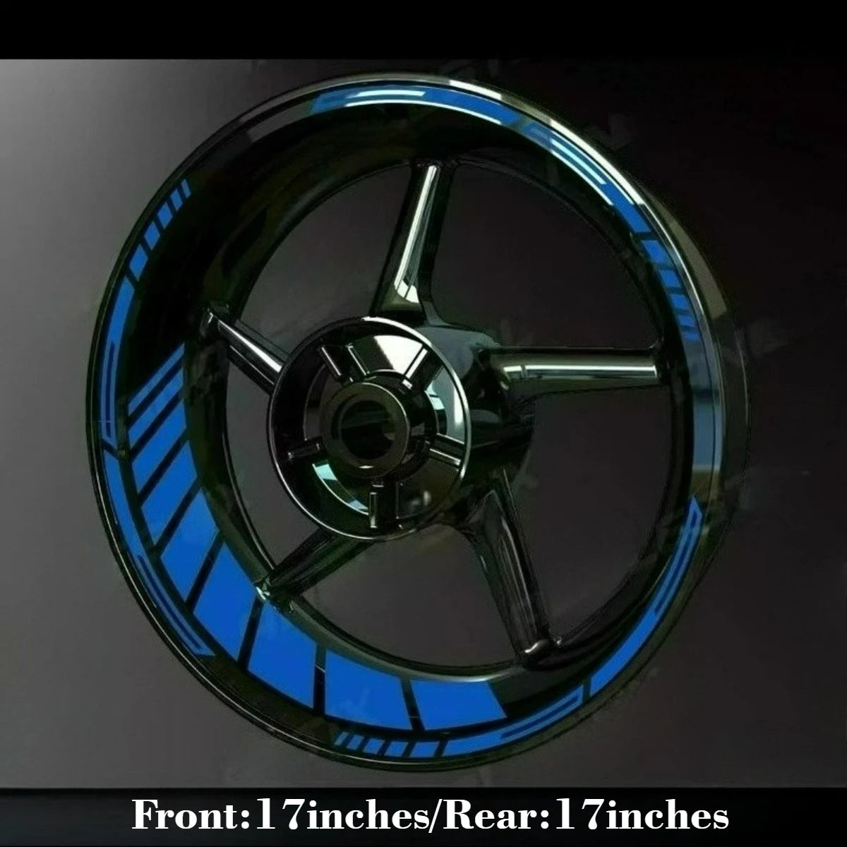 Motorcycle Hub Sticker Set for 17-Inch Wheels
