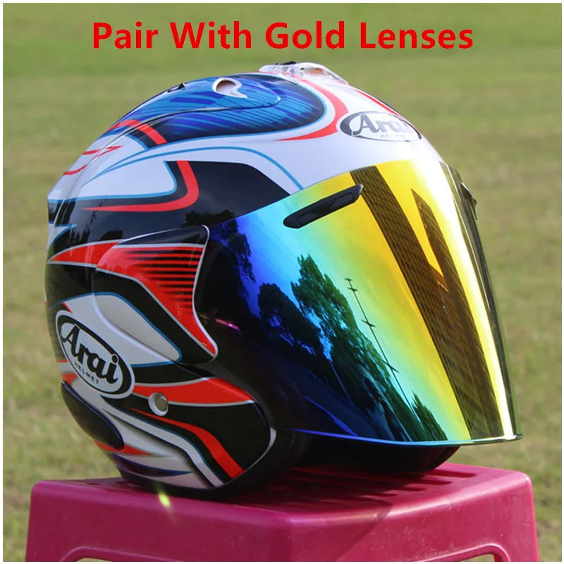 SZ-Ram 3 White Blue Open Face Motorcycle Helmet
