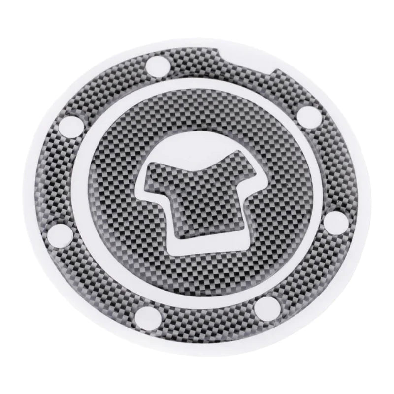 Carbon Fiber Gas Cap Cover with Gel Pad - Scratch Resistant