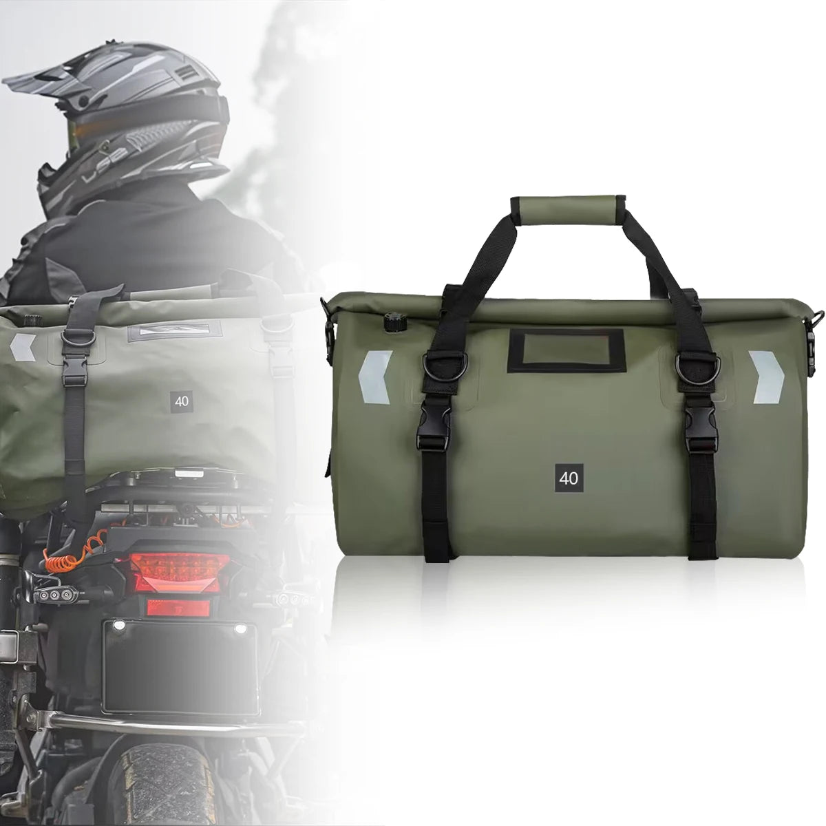 Waterproof Motorcycle Tail Bag 66L