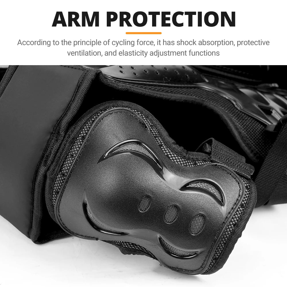 Kids Motorcycle Armor Vest Set with Elbow and Knee Pads