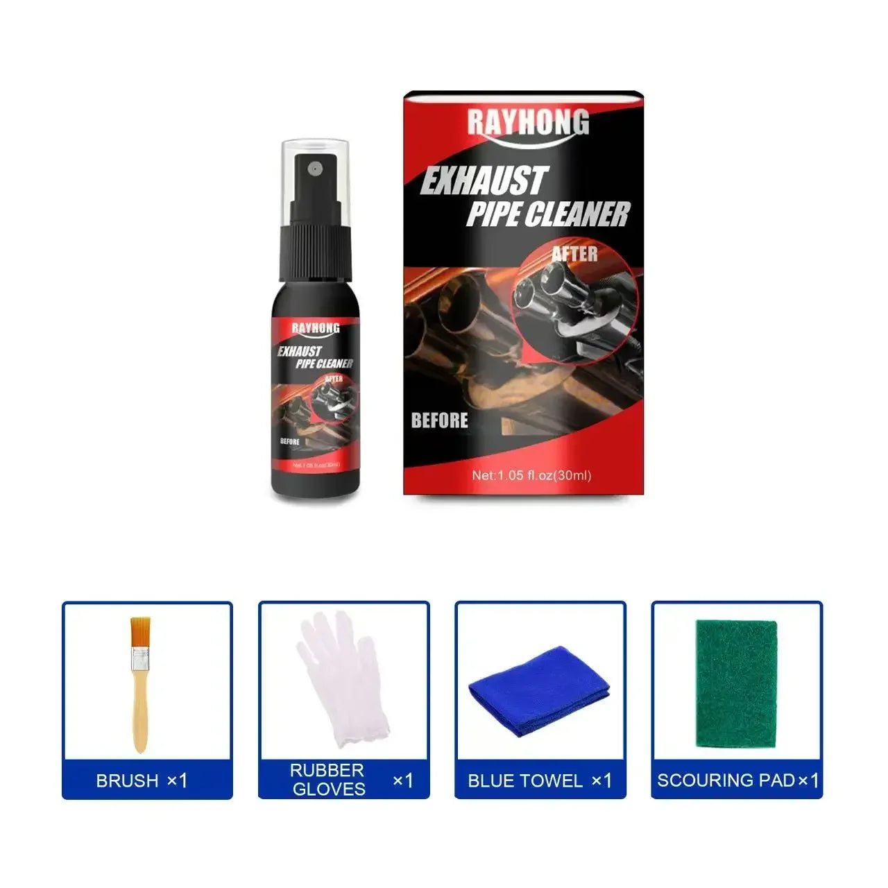 Motorcycle Exhaust Pipe Cleaner & Polish