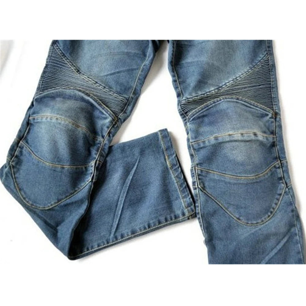 Summer Motorcycle Jeans with Protective Pads