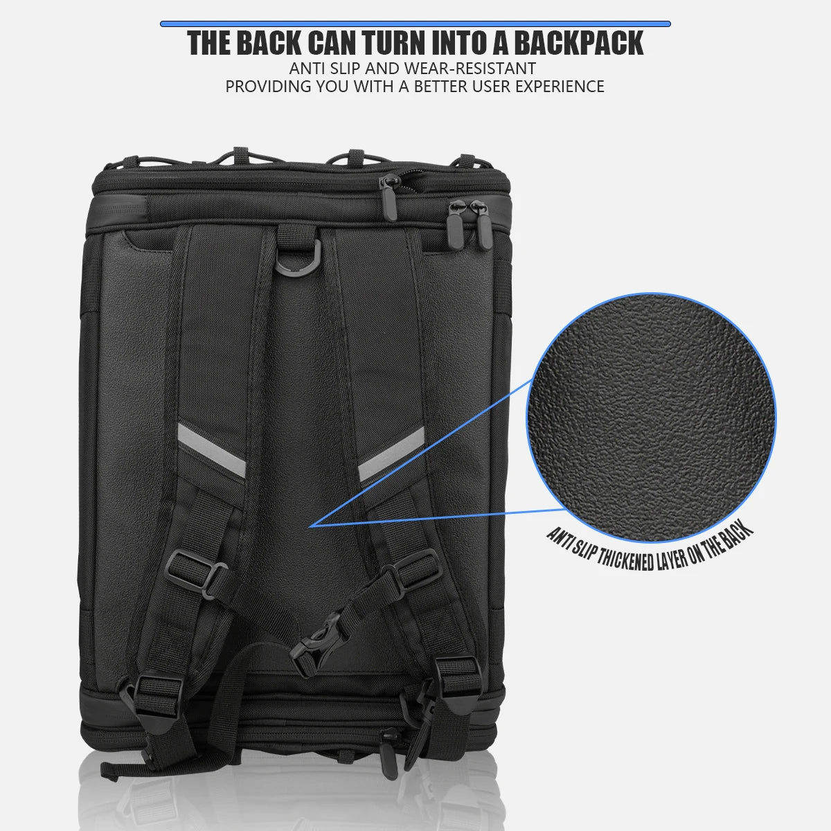 Waterproof Motorcycle Rear Seat Bag 35L-60L Luggage