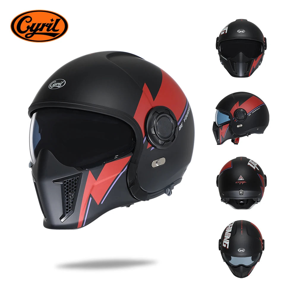 Cyril Motorcycle Helmet for Men and Women