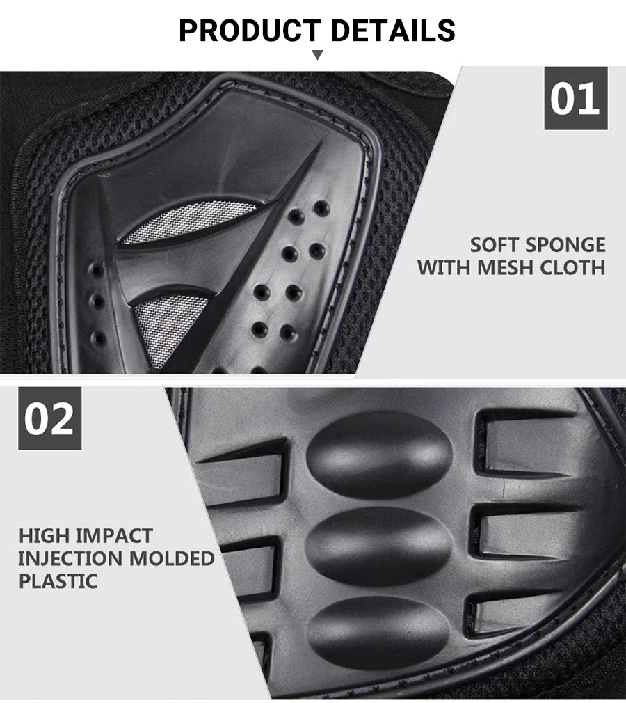 Motorcycle Body Armour Racing Jacket with CE Pads