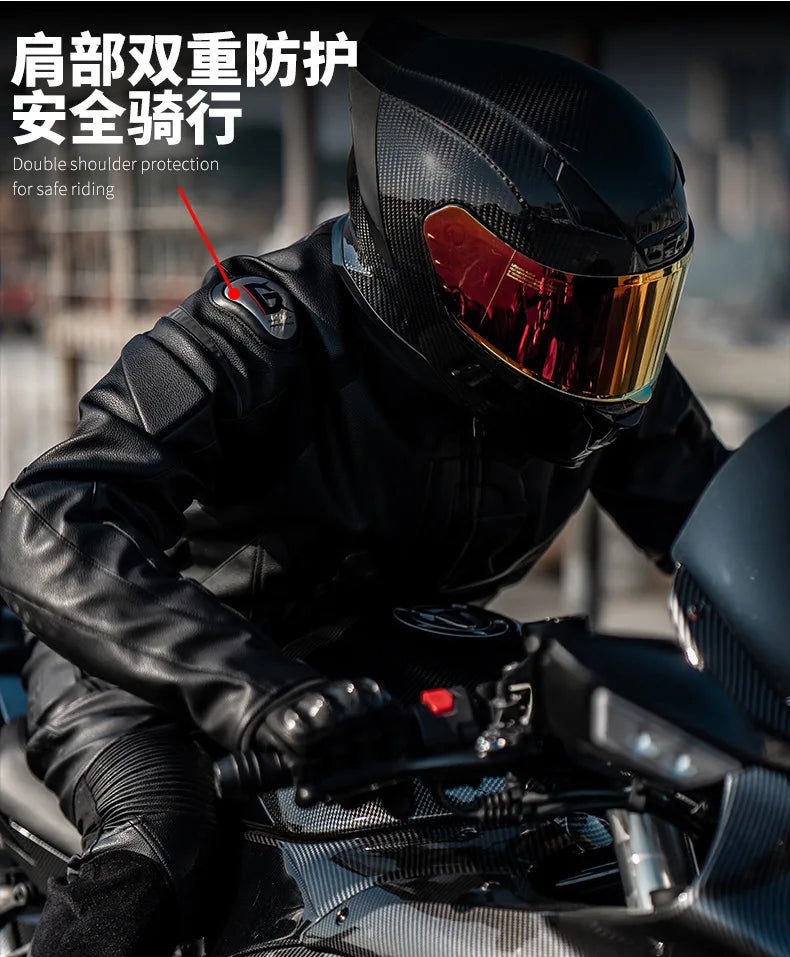 Men's Leather Motorcycle Jacket
