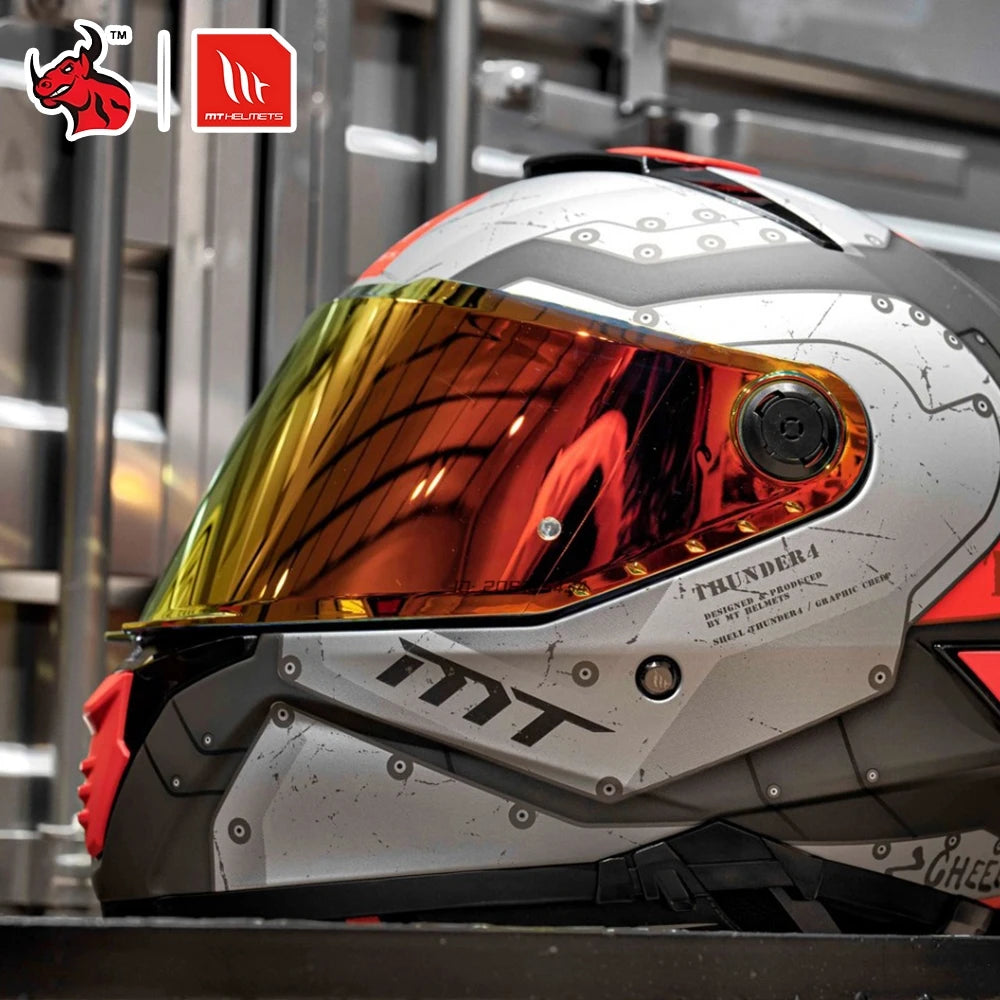 Full Face Motorcycle Helmet with Clear Visor