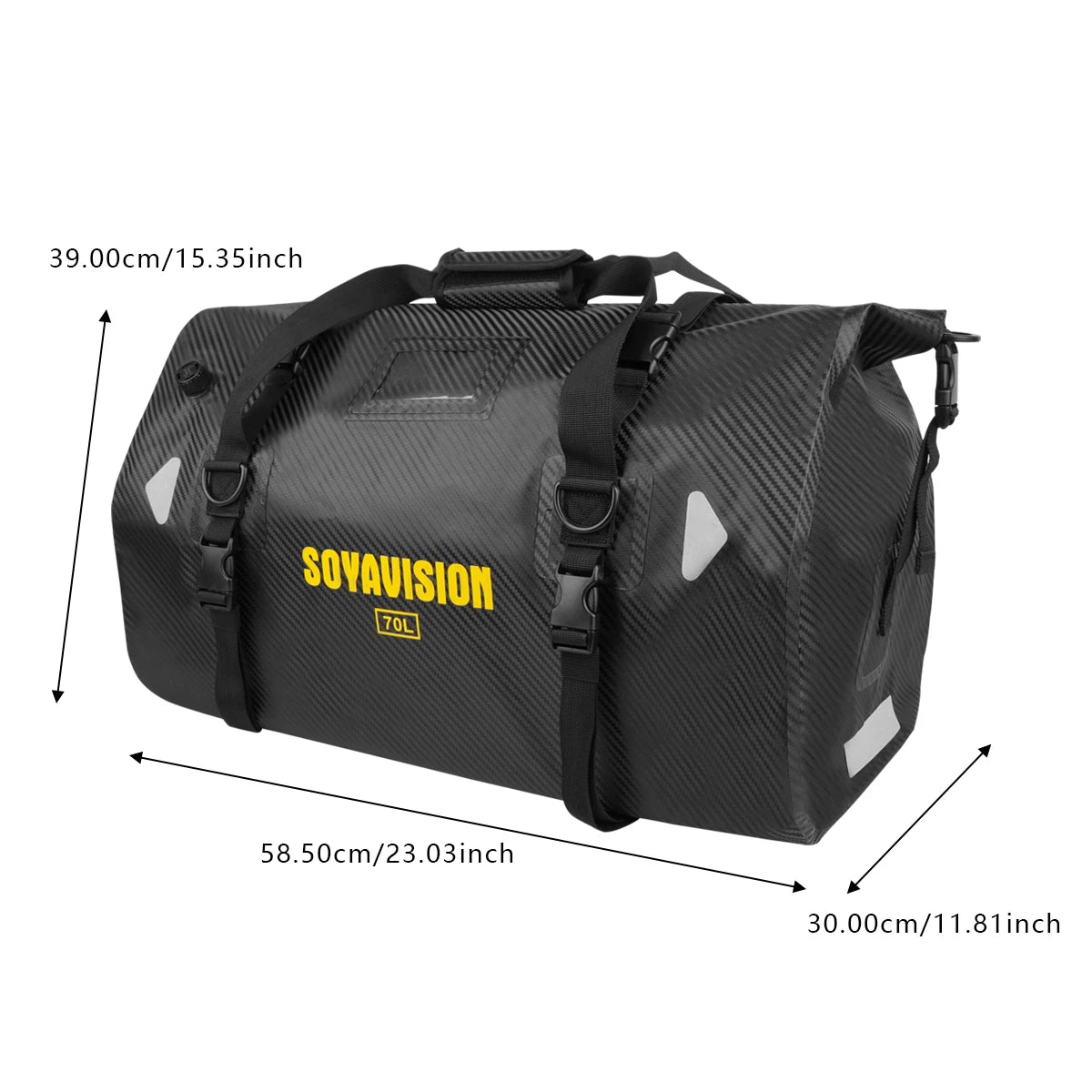 Waterproof Motorcycle Tail Bag 66L