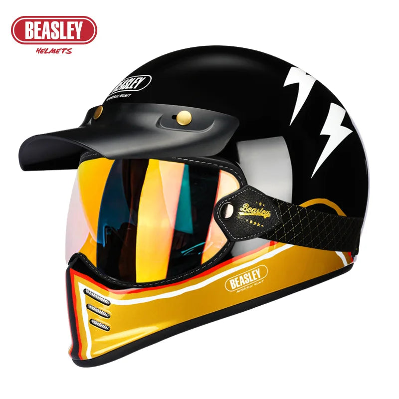BEASLEY ECE DOT Bluetooth Electric Motorcycle Helmet