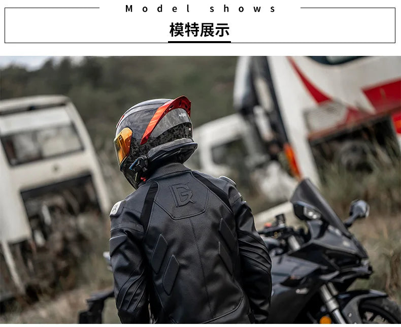 Men's Leather Motorcycle Jacket