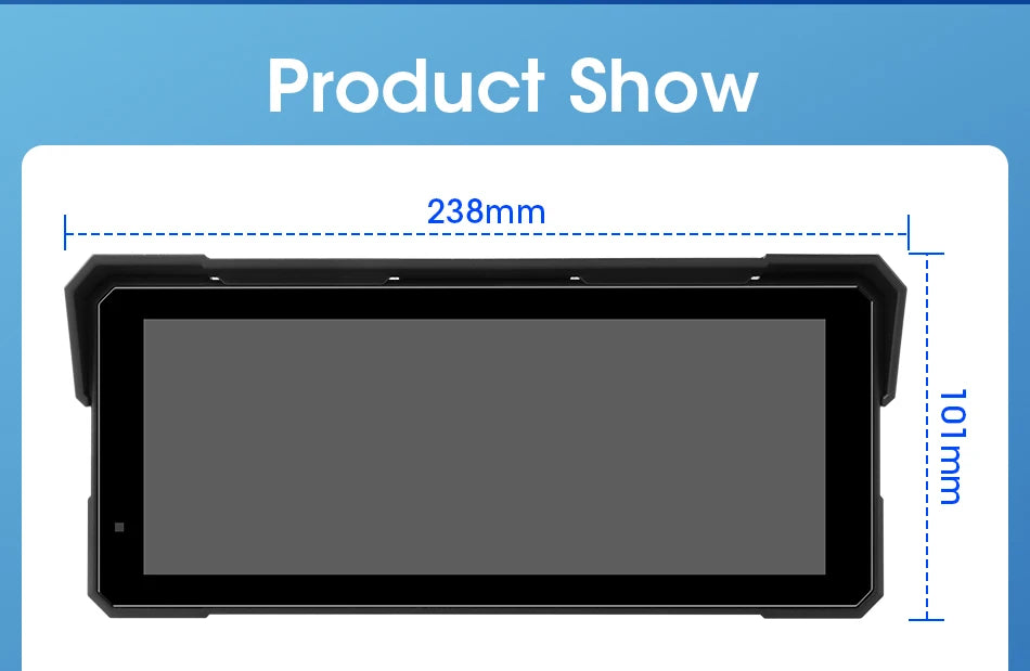 Jansite 8.1" Waterproof Motorcycle Monitor