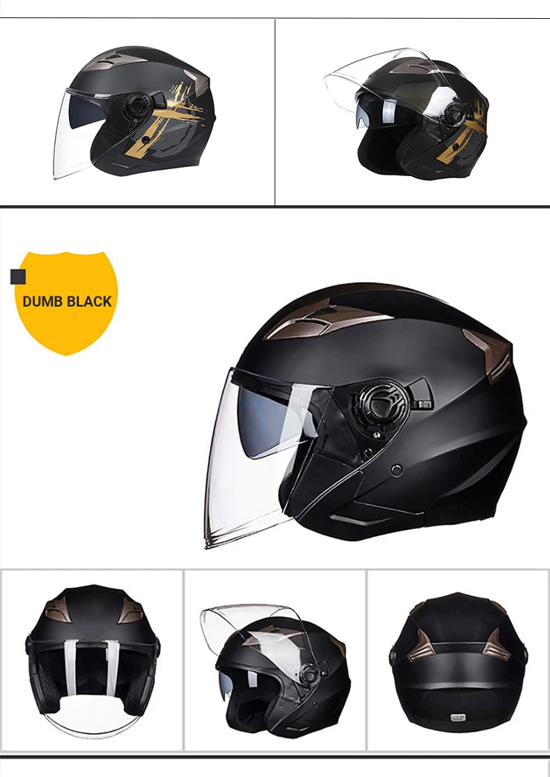 ECE Dot Approved Open Face Motorcycle Helmet