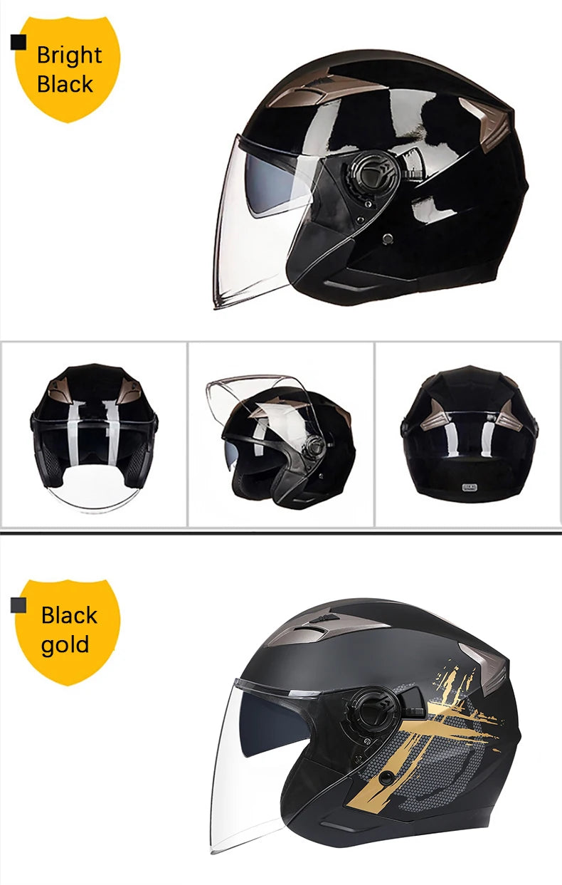 ECE Dot Approved Open Face Motorcycle Helmet