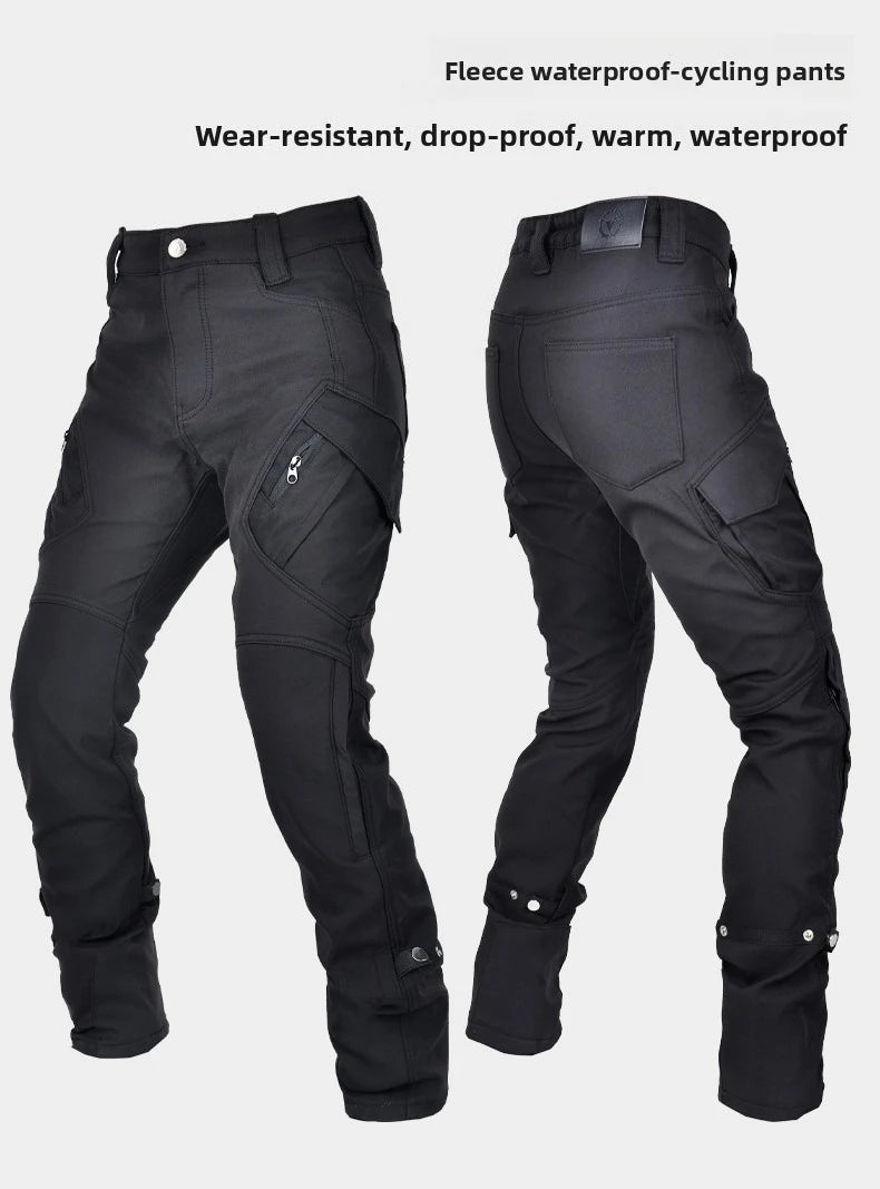 Classic Motorcycle Rider Pants for Autumn and Winter