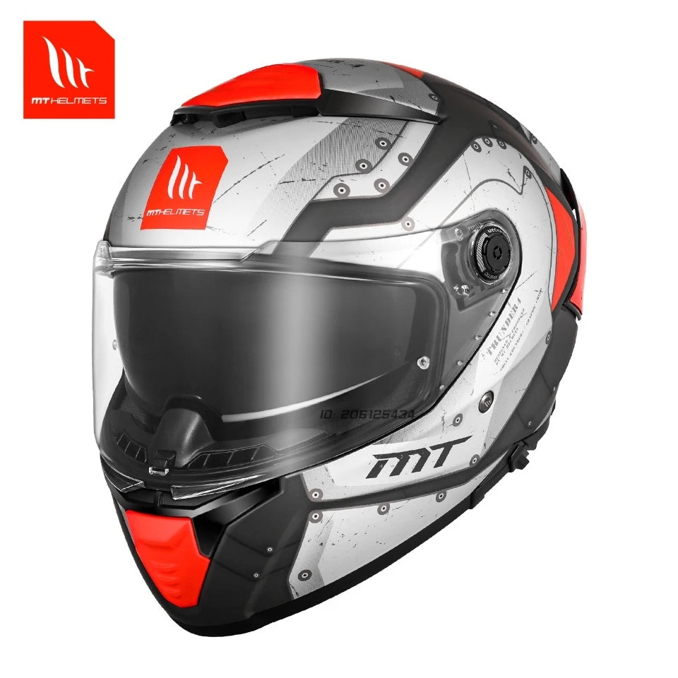 Full Face Motorcycle Helmet with Clear Visor