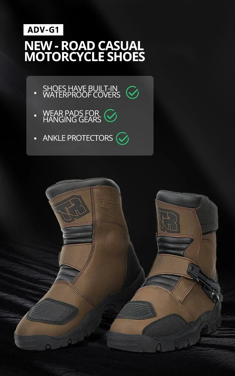 Professional Motocross Racing Long Boots