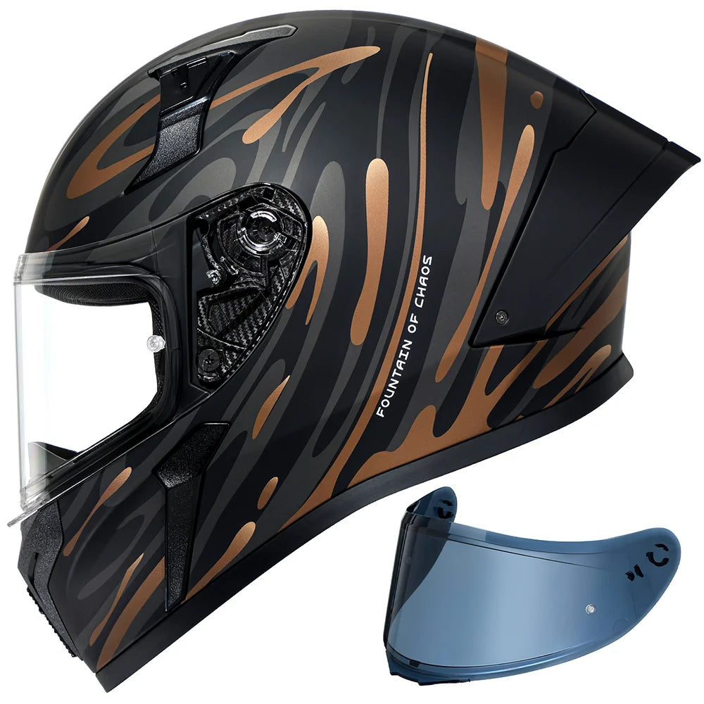 Stylish Dual Certified Full Face Motorcycle Helmet